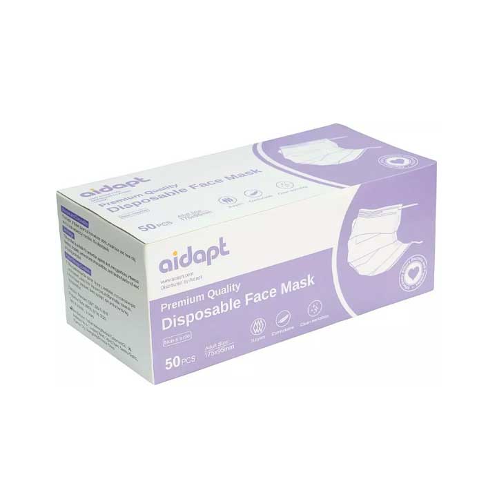 AIDAPT：不織布マスク3層（50枚入り）